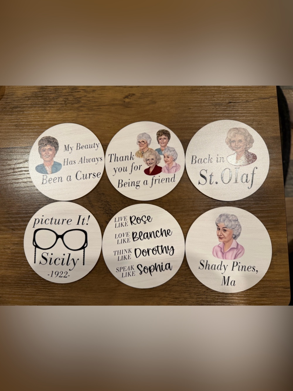 Golden girls coasters